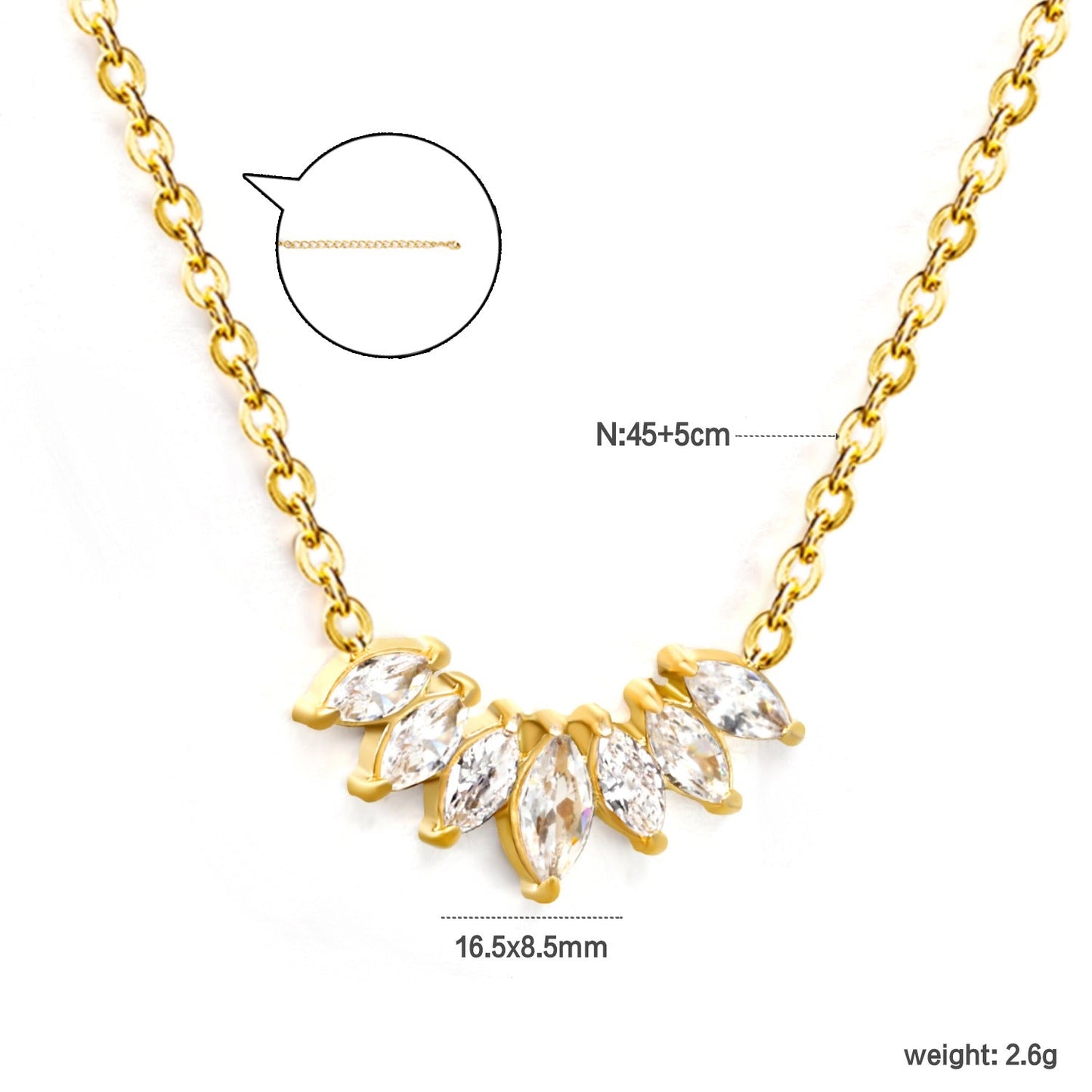 18K PVD Stainless Steel Necklace – NE2D650AG