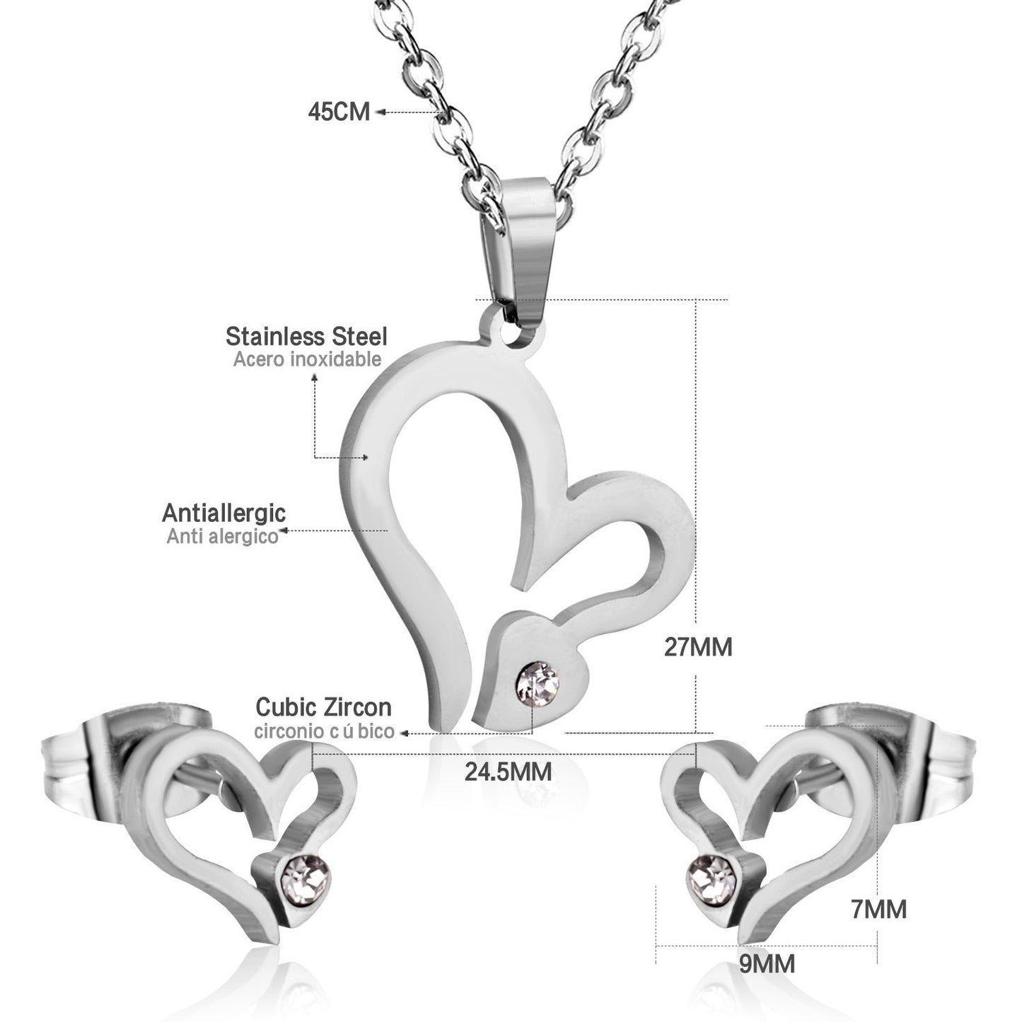 18K PVD Stainless Steel Jewelry – SE120002S