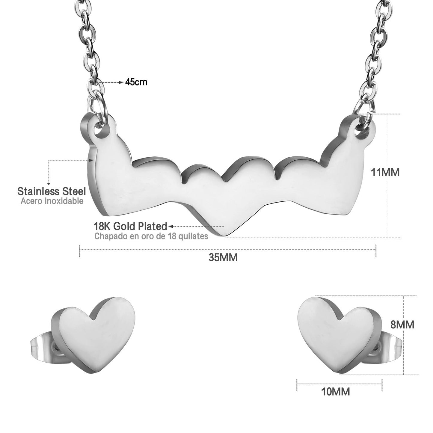 18K PVD Stainless Steel Jewelry – SE107901S