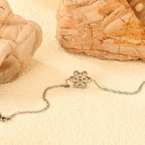 Delicate Snowflake Necklace - Elegant Winter Jewelry