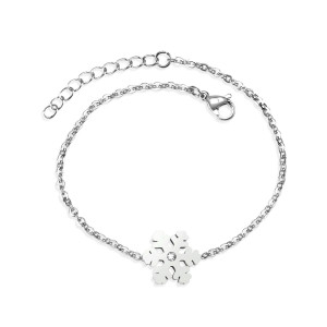 Delicate Snowflake Necklace - Elegant Winter Jewelry