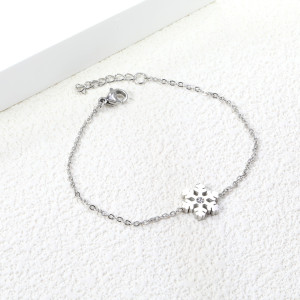 Delicate Snowflake Necklace - Elegant Winter Jewelry