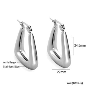 Stainless Steel Hoops Earrings - Stylish & Hypoallergenic