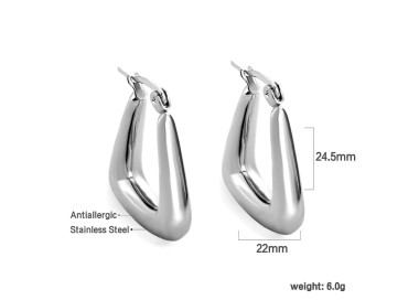 Stainless Steel Hoops Earrings - Stylish & Hypoallergenic