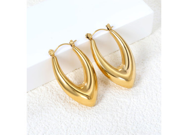 Elegant Gold Teardrop Statement Earrings for Any Occasion