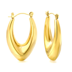 Elegant Gold Teardrop Statement Earrings for Any Occasion