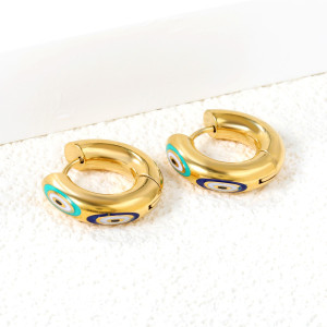 Decorative Hoop Earrings - Elegant & Colorful Statement Jewelry