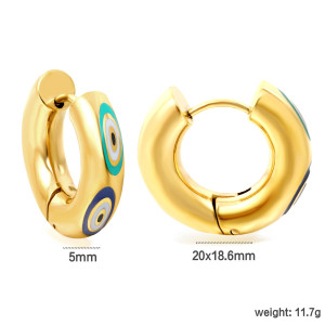 Decorative Hoop Earrings - Elegant & Colorful Statement Jewelry