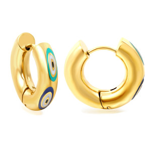 Decorative Hoop Earrings - Elegant & Colorful Statement Jewelry