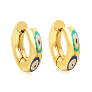 Decorative Hoop Earrings - Elegant & Colorful Statement Jewelry