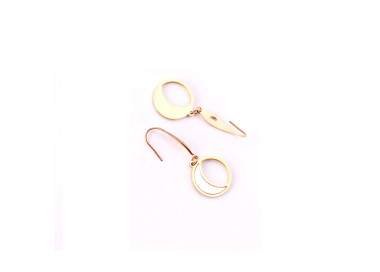 Chic Gold-Tone Layered Circular Earrings for Every Occasion