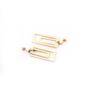 Modern Gold-Tone Geometric Earrings for Any Occasion