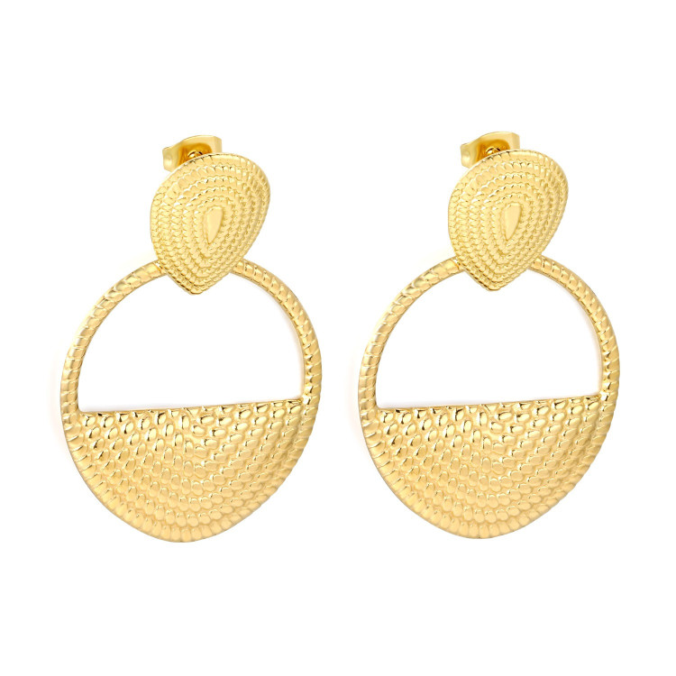 Elegant Gold-Toned Geometric Earrings for Any Occasion