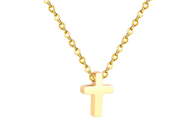 Elegant Gold Cross Necklace - Timeless Faith Accessory