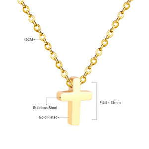 Elegant Gold Cross Necklace - Timeless Faith Accessory