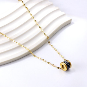 Elegant Gold & Black Pendant Necklace for Every Occasion