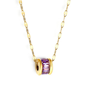 Colorful Gemstone Pendant Necklace - Elegant Jewelry