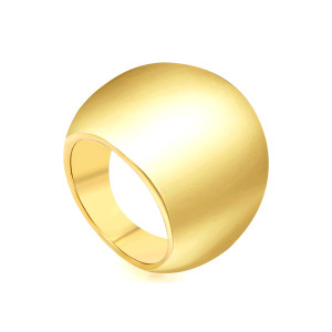 Sleek Gold Ring: Modern Minimalist Statement Jewelry