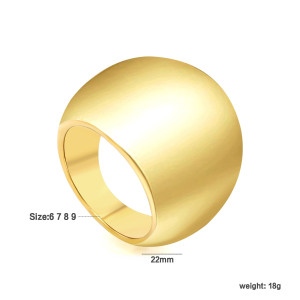 Sleek Gold Ring: Modern Minimalist Statement Jewelry