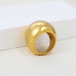 Sleek Gold Ring: Modern Minimalist Statement Jewelry