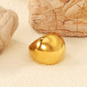 Sleek Gold Ring: Modern Minimalist Statement Jewelry