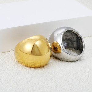 Sleek Gold Ring: Modern Minimalist Statement Jewelry