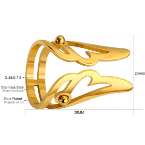 Elegant Gold Decorative Ring - Stylish Statement Jewelry