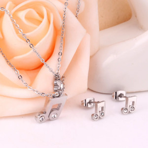 Musical Note Jewelry Set - Elegant & Playful Accessories