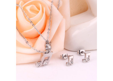 Musical Note Jewelry Set - Elegant & Playful Accessories