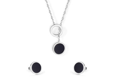 Modern Circle Duo Jewelry Set - Elegant Minimalist Design