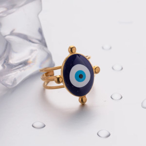 Evil Eye Gold Ring: Stylish Protection & Good Luck Charm