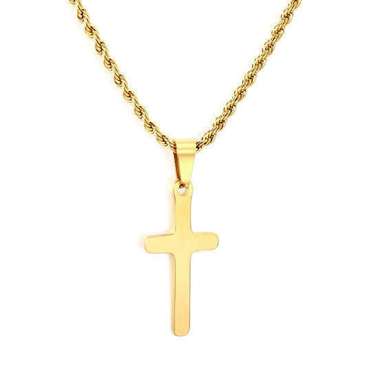 Vera Χρυσός Σταυρός– Stainless Steel από Ανοξείδωτο Ατσάλι | Αδιάβροχο & Υποαλλεργικό