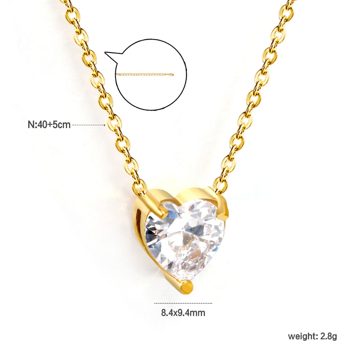 18K PVD Stainless Steel Necklace – NE2E040AG