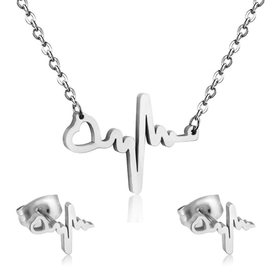 Aria Σετ Κοσμημάτων – Stainless Steel από Ανοξείδωτο Ατσάλι | Αδιάβροχο & Υποαλλεργικό