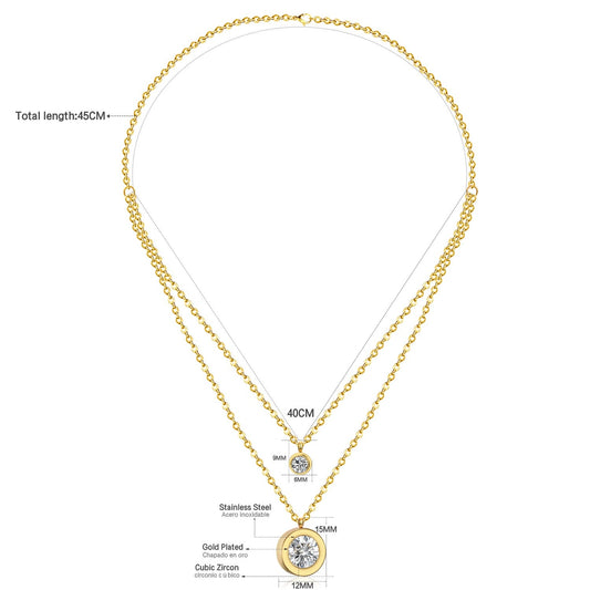 18K PVD Stainless Steel Necklace – NE302301G