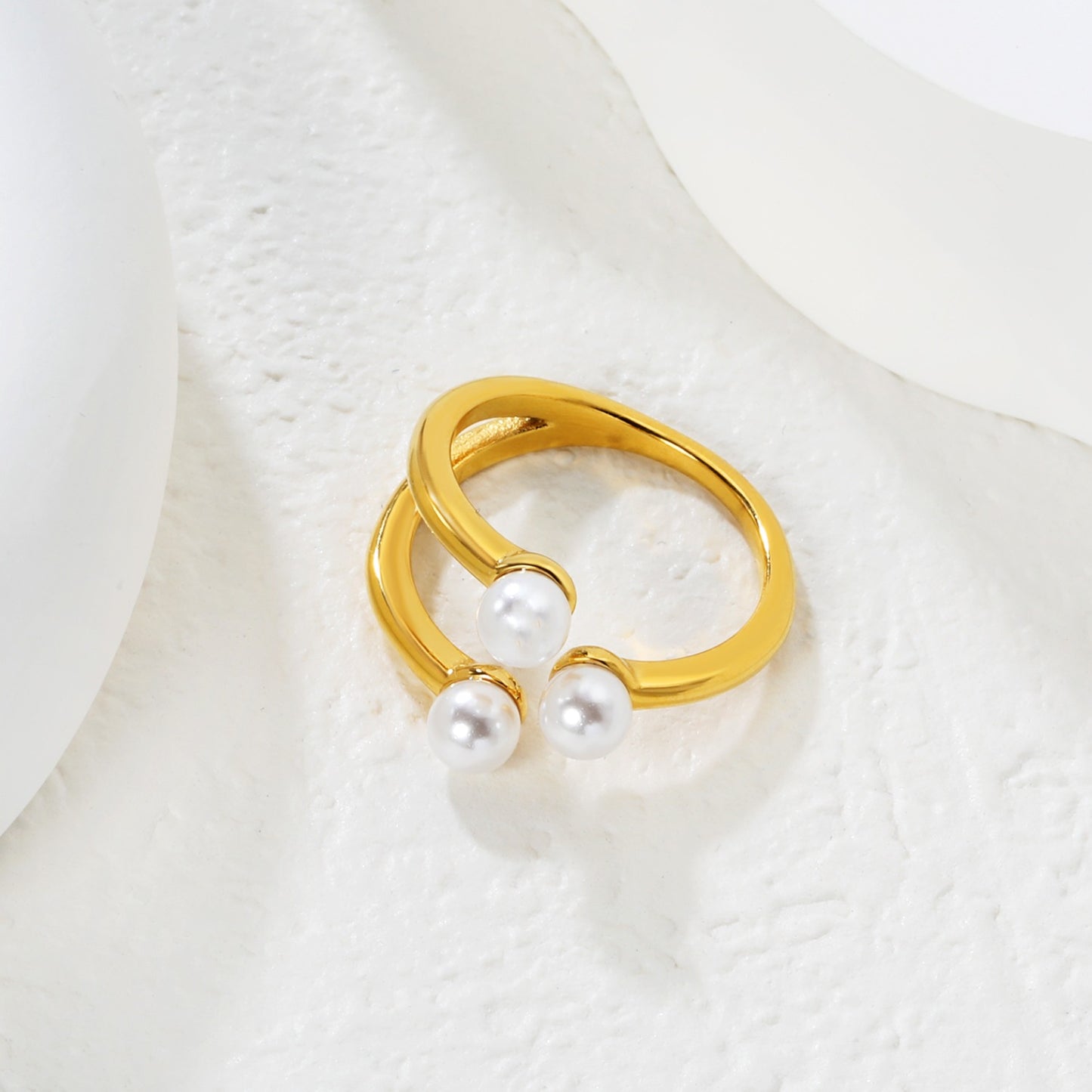 Selene Gold Δαχτυλίδι – Stainless Steel από Ανοξείδωτο Ατσάλι | Αδιάβροχο & Υποαλλεργικό