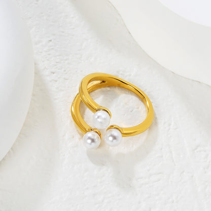 Selene Gold Δαχτυλίδι – Stainless Steel από Ανοξείδωτο Ατσάλι | Αδιάβροχο & Υποαλλεργικό