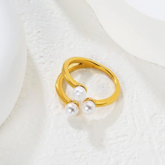 Selene Gold Δαχτυλίδι – Stainless Steel από Ανοξείδωτο Ατσάλι | Αδιάβροχο & Υποαλλεργικό
