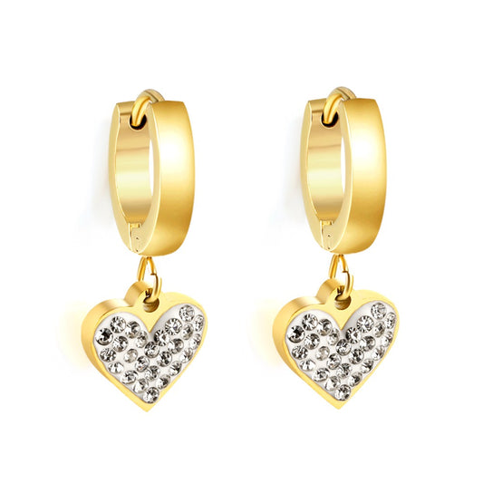 Lyra Χρυσά Σκουλαρίκια– Stainless Steel από Ανοξείδωτο Ατσάλι | Αδιάβροχο & Υποαλλεργικό